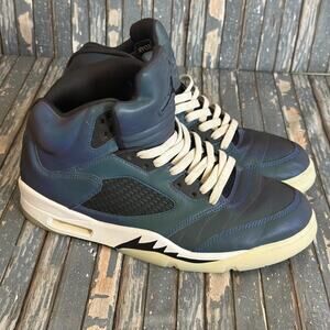 Jordan Retro 5 Womens Shoes Oil Grey Size 12 Sneaker Iridescent Basketball